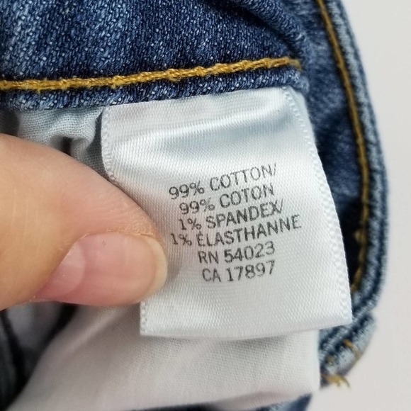 Banana Republic Boot Cut Mid Rise Distressed Wash Denim Jeans Blue Size 28 / 6R - Picture 4 of 5